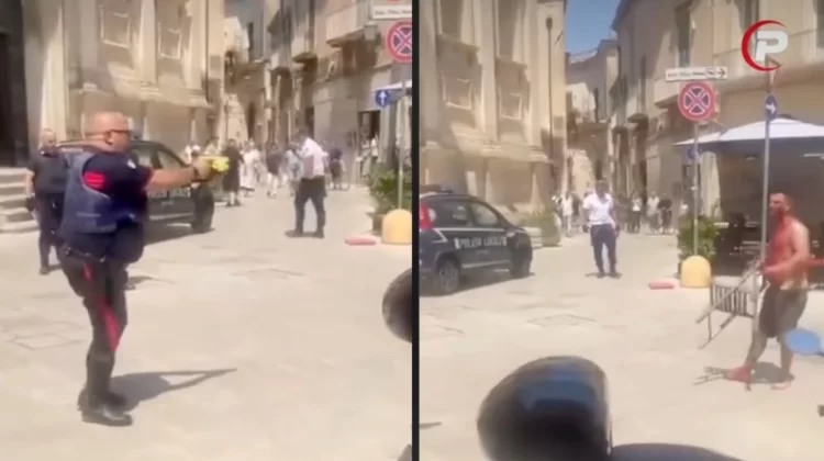 Ferisce passanti e spacca tutto: il marocchino fermato con il taser