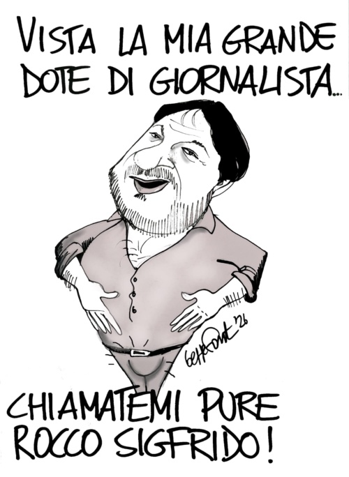 Rocco Sigfrido - Vignetta del 17/08/2026 - Sedute Satiriche di Beppe Fantin