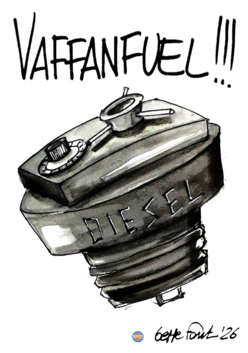 Il pieno è un capitale - Vignetta del 25/08/2026 - Sedute Satiriche di Beppe Fantin