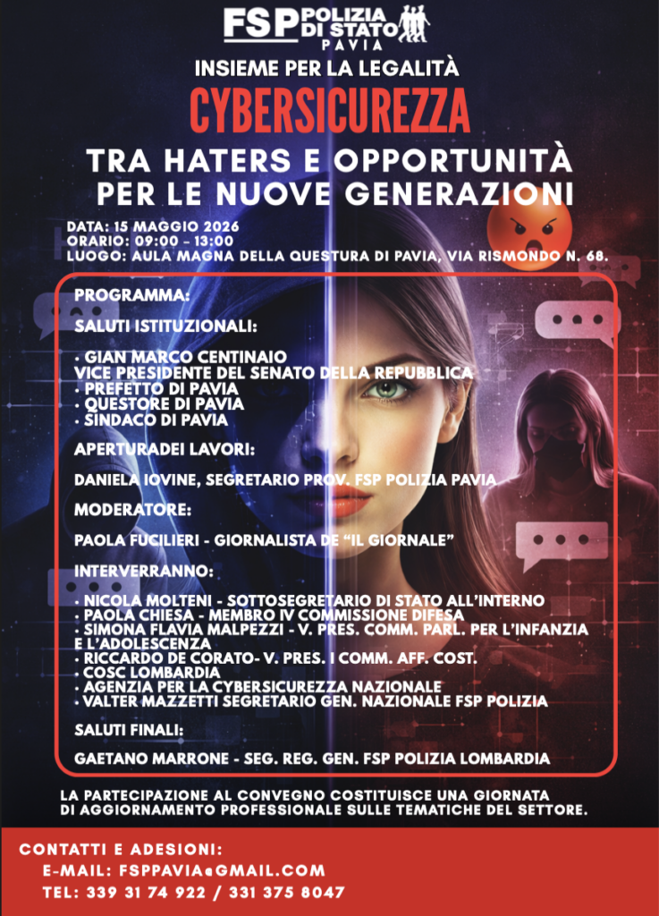 Locandina polizia Malpezzi