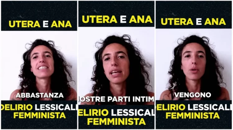 “Utera e ana”. La femminista woke ribattezza le parti intime