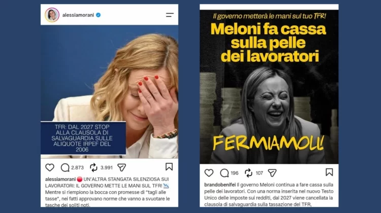La sinistra grida alla stangata TFR, ma fa una figuraccia. Meloni li gela subito