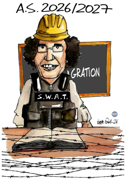 La prof non cambia idea - Vignetta del 29/09/2026 - Sedute Satiriche di Beppe Fantin