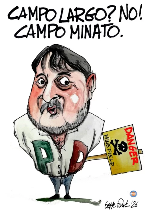 Ranucci, prove di candidatura - Vignetta del 12/09/2026 - Sedute Satiriche di Beppe Fantin