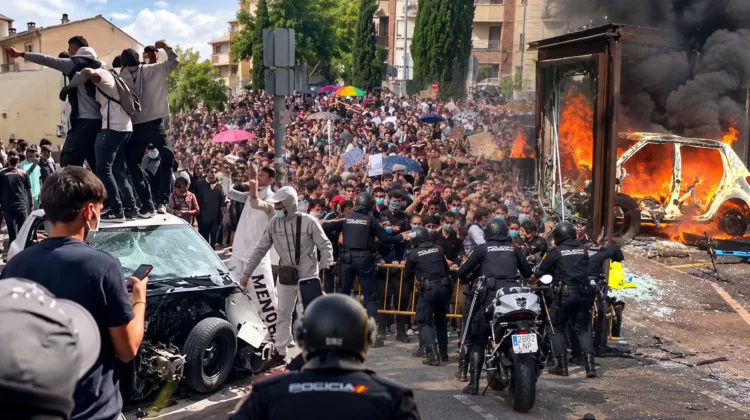 Sinistra e maranza devastano le piazze: presto anche in Italia