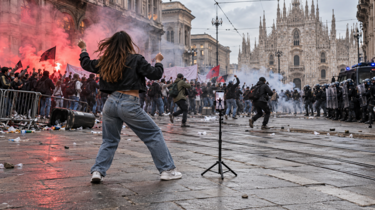 Che figata farsi i reel davanti agli scontri