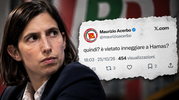 “È vietato inneggiare ad Hamas?”. E Schlein lo aiuta a tornare in parlamento
