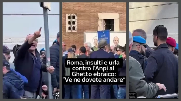 Ghetto ebraico, gli ebrei cacciano i partigiani: insulti e urla contro l’Anpi