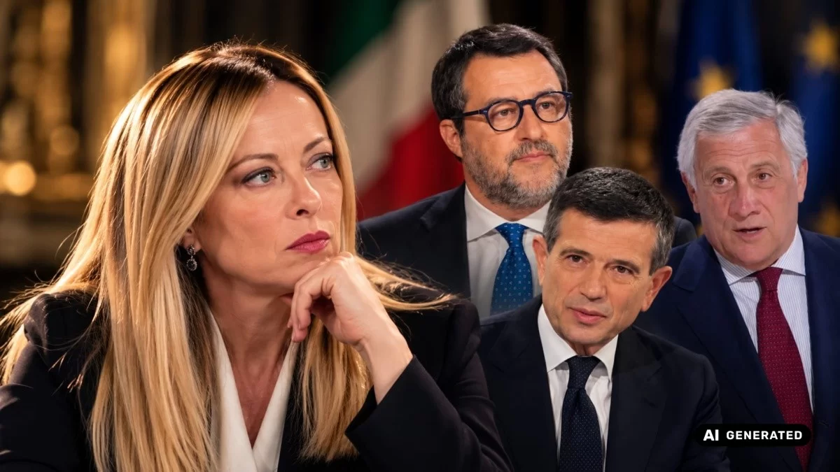 Meloni Salvini Tajani Lupi