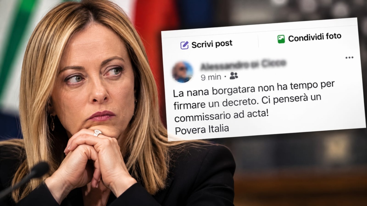 Meloni con post