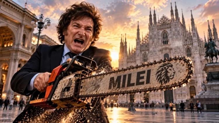 Milei sbarca in Italia, motosega accesa su Stato e burocrazia