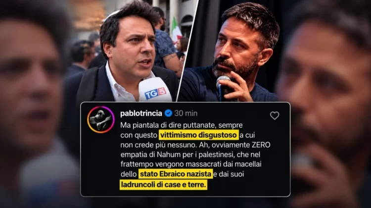 Pablo Trincia: “Stato ebraico nazista”. E il Pd lo invita a parlare