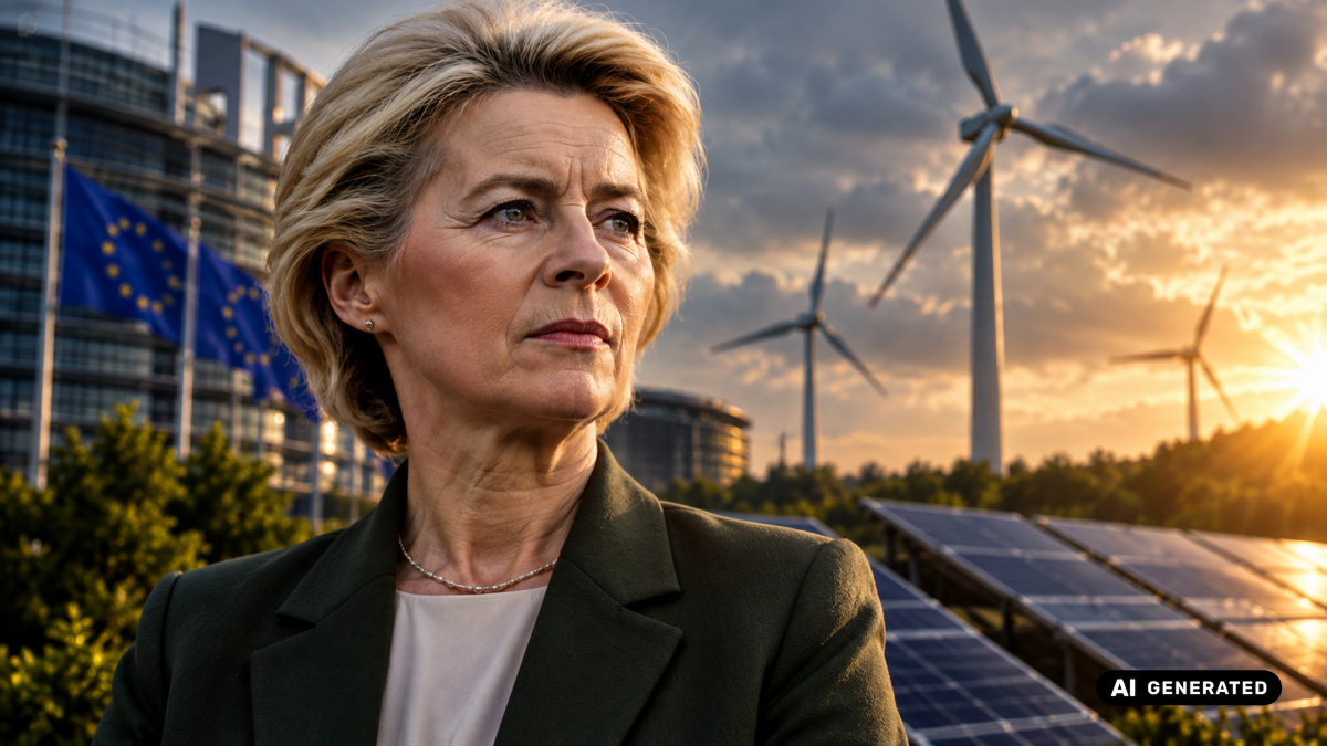 Ritratto europeo nella transizione verde ursula von der leyen