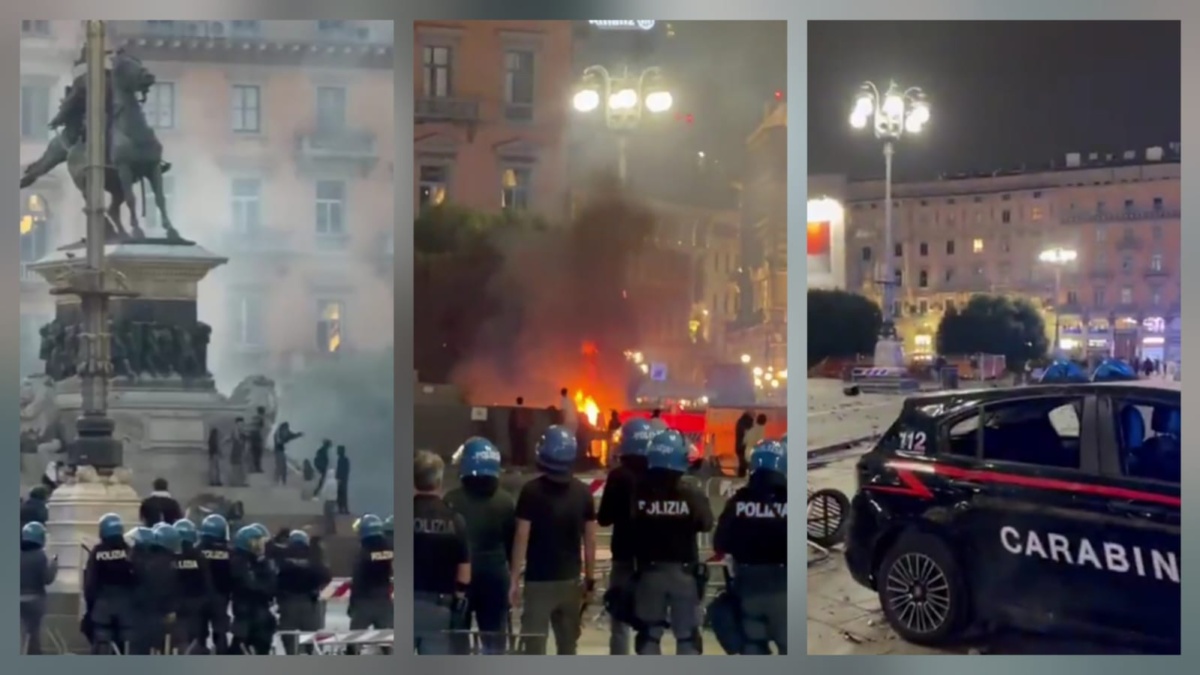 Scontri Milano 1