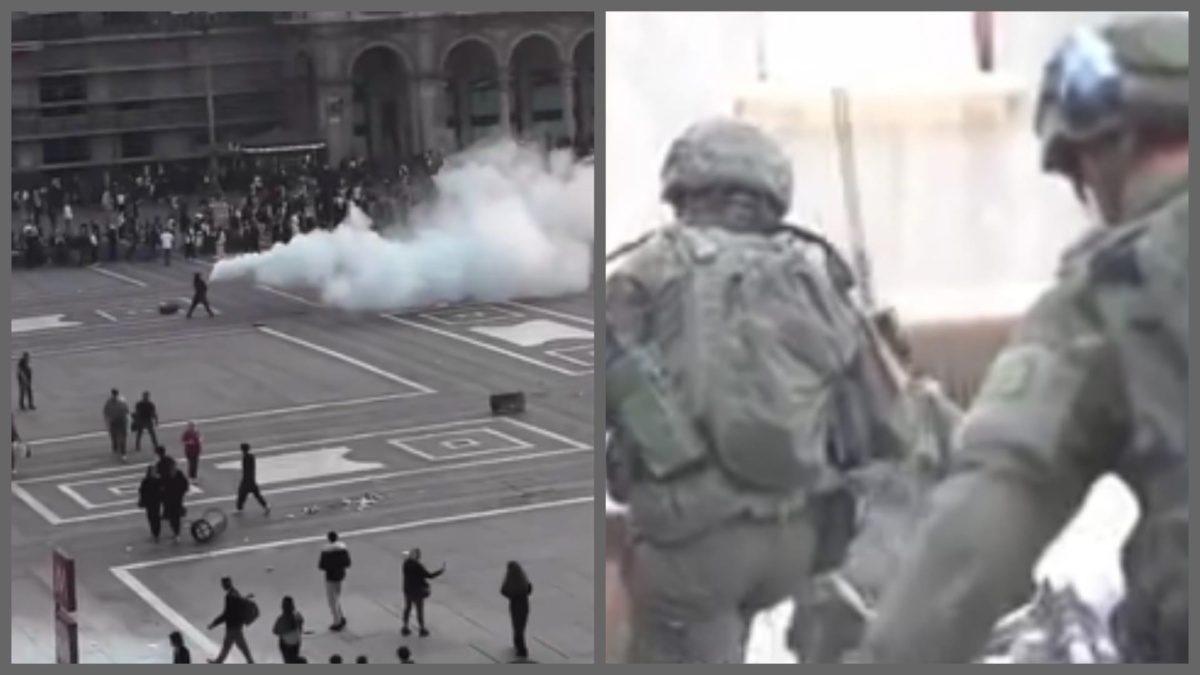 Scontri Milano esercito Israeliano