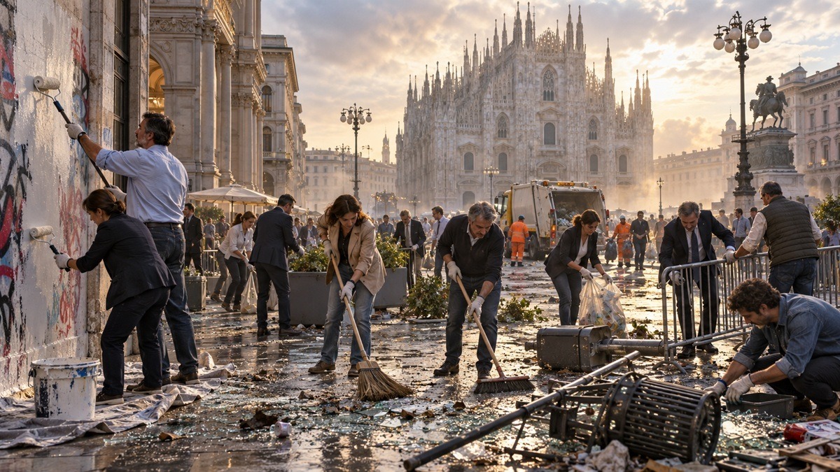 Sogno ripulire Milano