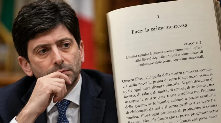 Ops, notate lo sfondone nel libro di Roberto Speranza?