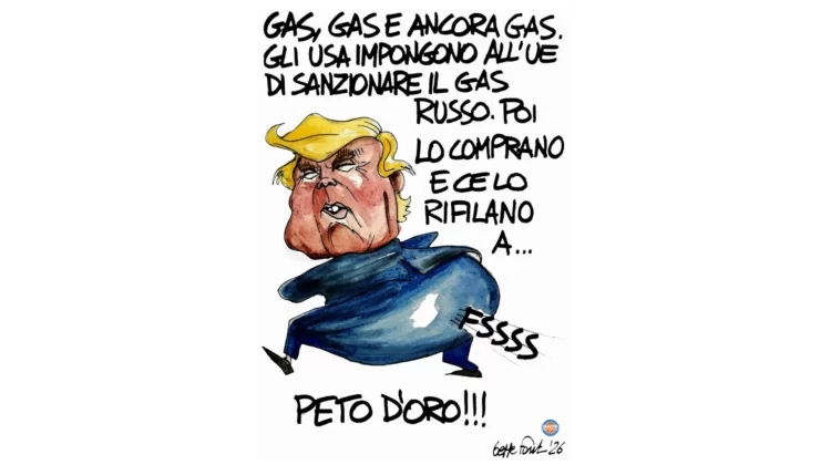 Trump e il gas… d’oro - Vignetta del 14/10/2026