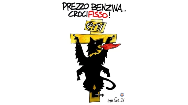 Eni in croce per i carburanti - Vignetta del 01/10/2026