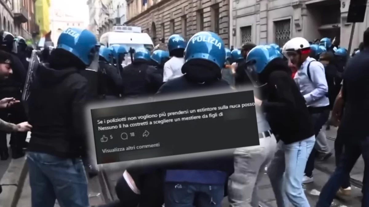 scontri polizia bologna dottorando