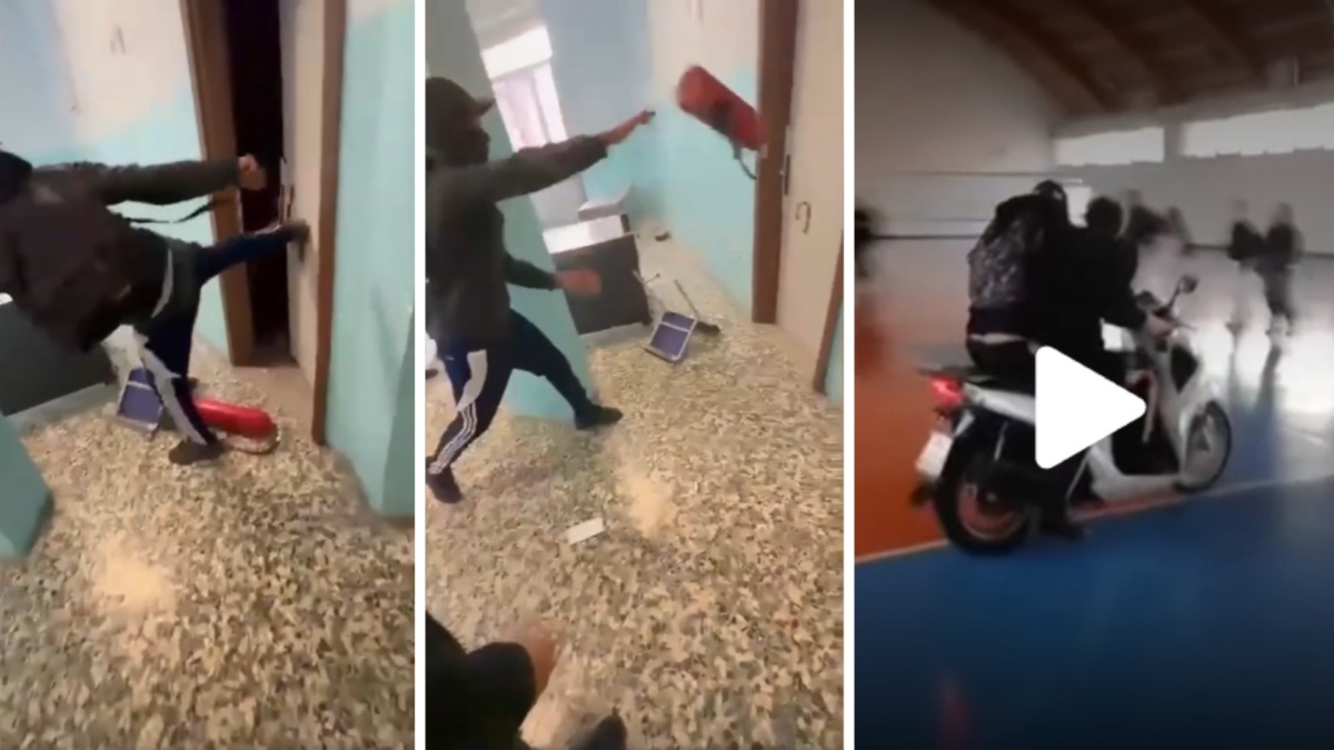 caos torino napoli studenti