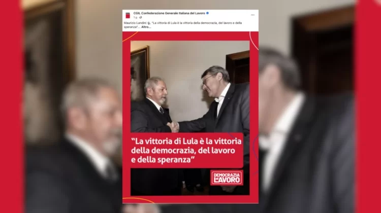 Cosa manca in questa foto? La Cgil la ritocca: bufera su Landini