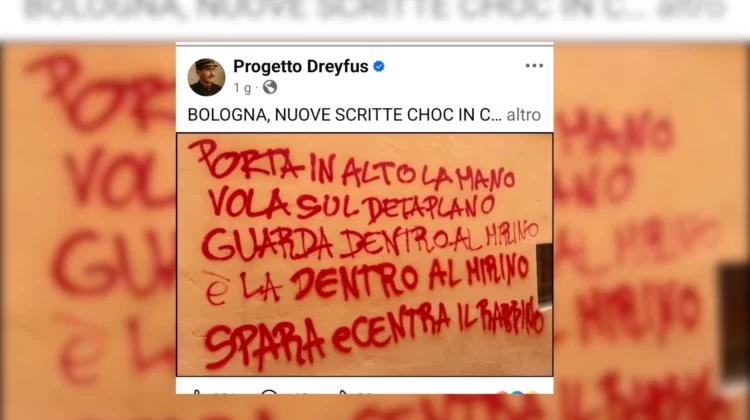 Il vero schifo di questa scritta non è la minaccia all’ultima riga