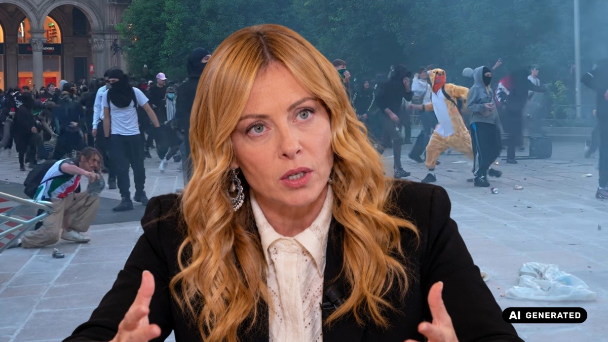 meloni decreto sicurezza scontri milano