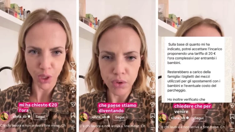 L’ospite di Gruber s’indigna: “La baby sitter vuole 20 euro all’ora”